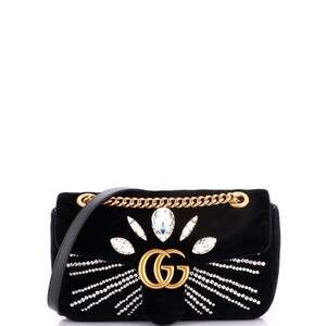 Gucci Gg Marmont Flap Bag Crystal #227133G13B